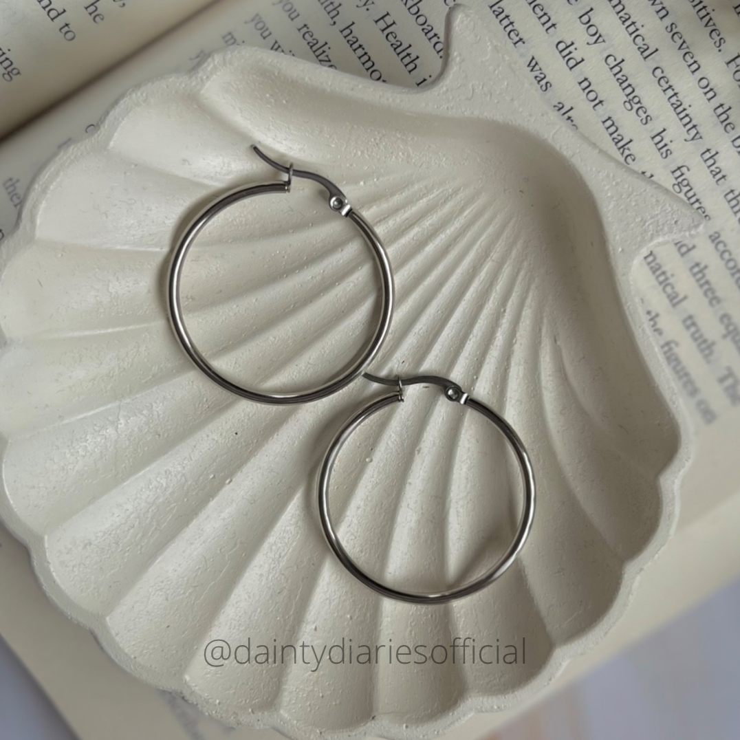 Leia Hoops (Silver)